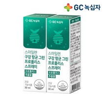 [녹십자] 스마일렌 구강 항균 그린 프로폴리스스프레이 30ml X2병, 없음, 상세설명 참조