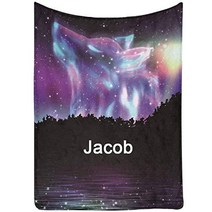 건강 온수매트 개인 이름 담요 남편 동물 던지기 빛나는 바다 표면 슈퍼 소프트 판타지 갤럭시 늑대, 04 Design 9_04 150 x 220 cm