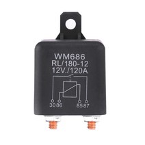 전기릴레이 고전압 시동 릴레이 DC 12V 100A 자동차 용 중전류 모터 제어 배터리 ON/OFF 모듈 식 스위치, DC12V 120A 4pin