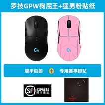 공식 로지텍 무선 마우스 게임 전용, GPW세대+남성분말스티커+발스티커