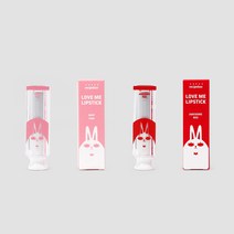 레시피박스 어린이 러브리 키즈 립스틱 2가지 색상, 베이비핑크