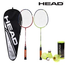 헤드 배드민턴 라켓 나노 Ti투어 X2 (2입) + 헤드 에어퍼포먼스 셔틀콕 (3입)