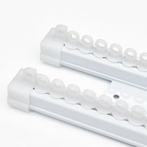 아라크네 이중커튼레일 화이트 04자, 16자 (255~480cm) 4단 조절