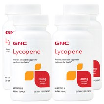 GNC [4개 SET] 라이코펜 30mg 60정 (소프트젤) Lycopene 60Sgels, 1개