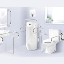 병원 화장실 환자 보조손잡이 안전바 가이드바 장애인손잡이 임산부 계단 핸드레일, 1개