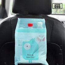 자동차 휴지통 접착식 쓰레기봉투 15P 간편한 휴대용 차량 쓰레기통, 퍼플 15P