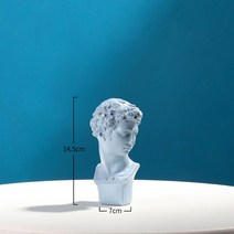 미술 학원 교구 석고상 인물 인체 소묘 학습용 조각상 북유럽 스타일 데이비드 금성 동상 수지 예술 공예 스케치 흉상 동상 장식 홈 장식 액세서리, 에스-4