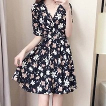 원피스 로맨틱원피스 여성원피스 라인원피스 봄원피스 데이트 여름원피스 플라워 고무줄원피스 반팔원피스 여자원피스 여름여행 패턴 쉬폰원피스 프릴원피스 청순한 밴딩원피스 바캉스