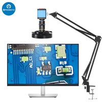 HDMI VGA 디지털 비디오 현미경 카메라 HD 1080P CCTV 렌즈 LED 라이트 산업용 기계 비전 검사 납땜 수리, 850mm Lens Full Set