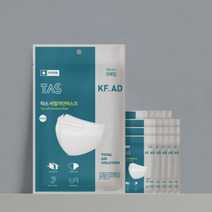 KF-AD 타스 비말차단 마스크 대형 화이트 50매 새부리형 착용이 편한 마스크 쾌적한 마스크, 5매입, 10팩