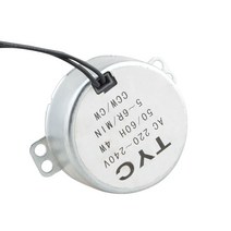 싱크로너스 모터 49KTYZ 영구 자석 동기 모터 220V 저속 마이크로 4W 단상 팬, 01 3rpm