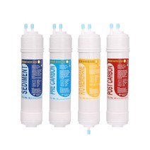 현대 큐밍 P-R40SSOH 고품질 정수기 필터 호환 전체, 선택01_전체세트(1+1+1+1=4개)
