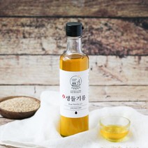 [푸드맛봄] 강원도 원주 국산 들깨로 만든 가정용 생들기름 300ml x 1병, 상세 설명 참조