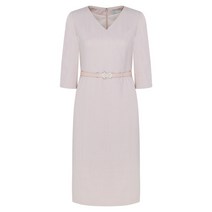 (정품)[라인어디션]쥬얼 로고 벨티드 H라인 원피스 NWOPMF0500