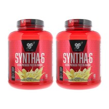 BSN 신타6 울트라 프리미엄 프로틴 파우더 ( 바나나 ) 탄수화물 15g 단백질 22g 마그네슘 20mg (2.27kg) Syntha-6 신타식스 X 2EA
