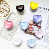 블링 하트 그립톡 에폭시 스마트톡 아크릴 레진 입체, 1번