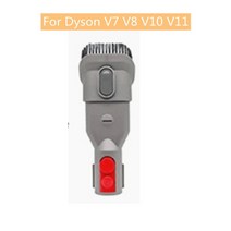 진공 청소기 랫 흡입 헤드 매트리스 브러시 라운드 소프트 다이슨 호환 V7 V8 V10 V11 V12 V15, 04 Two in one brush