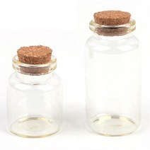 디퓨저 허브 샘플 미니 코르크 유리병 5개 갈릭가루, 30x60mm