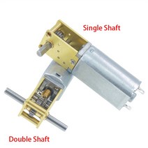 감속 기어 모터 속도조절 DC 3/6/12V 미니 마이크로 메탈 기어 모터 4-762RPM 1218-050 웜 스마트 자동차, 05 3V 51RPM_02 Double Shaft