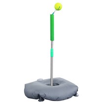 테니스연습기 볼머신 파트너기 탑스핀 테니스 트레이너 싱글 아이 성인 스윙 개업 특허 티, 회색