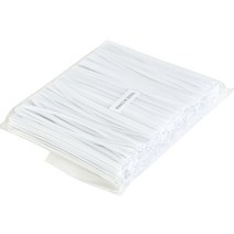 파스텔톤 칼라타이 빵끈 1000개입 (하얀색 white)