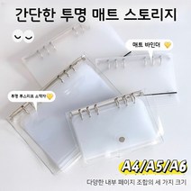 A4A5A6 알뜰 투명 캐쉬 현금 바인더 챌린지 다이어리 저축바인더, A4 프로스트 쉘 + 지퍼백 10개