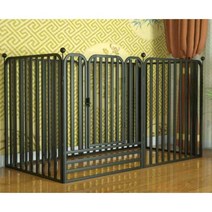 난로 펜스 철망 안전망 가이드 캠핑 등유 화목 울타리, 블랙 60cm x60cmx70cm