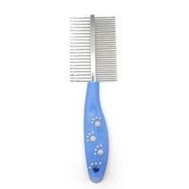 말라뮤트 애완견미용빗 퍼그 개콤 사모예드 양날자루