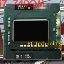 노트북 프로세서 원래 인텔 코어 i7 740qm slbqg 쿼드 코어 1 73ghz 6m i7 740qm cpu 프로세서 1일 이내에, 없음