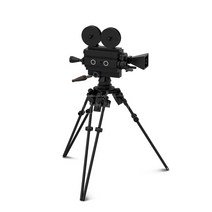 호환블럭 크리에이터 MOC-21947 Old-Fashioned Movie Camera 수직 삼각대 카메라 호환 신제품 창작