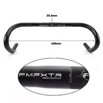 자전거 핸들바 라이저바 손잡이 도로 핸들 바 254318mm 소형 알루미늄 합금 Diy 전문 사이클 사이클링 부품 액세서리, 25.4mmx420mm