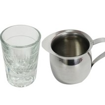 없음 에스프레소 샷잔 고급 글라스 크리머