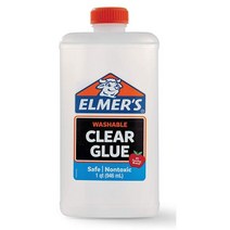 엘머스 클리어 글루 1쿼트 946ml, 2024691*엘머스 클리어 글루 1쿼트 946ml, 1개