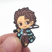 강아지 크록스 신발 일본 애니메이션 DIY 구두 참 만화 캐릭터 PVC 액세서리 악어 나막신 샌들 장식 버클 핀 어린이 선물 1 개, 한개옵션1, [05] 5