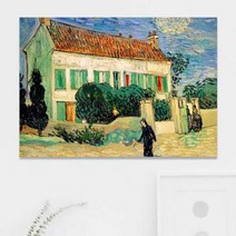 [바보사랑] 주문제작 액자 고흐White House at Night841x594x30mm[, 상세 설명 참조, 모델/구분:밤의하얀집/주문액자