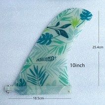 서핑 10 인치 롱 보드 핀 섬유유리 패브릭 인레이 싱글 핀 서핑, 01 10inch style 4