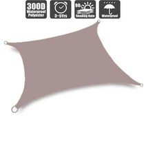 수영장 히팅기 물데우기 420D 폴리에스테르 차양 방수 사각형 정원 캐노피 파티오 캠핑 해변 항해, khaki+3x6m