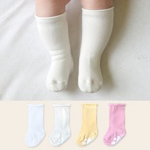 [하이베이비클럽] 신생아 롤링니삭스 3종세트/돌아기양말/유아니삭스/아기니삭스/아기양말/출산