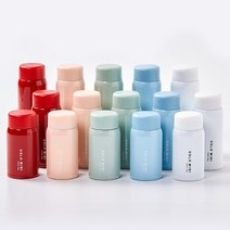 오슬로 미니 보온병 120ml 가방텀블러 분유보온병 스텐 보온보냉 어린이 밀폐형물통, 레드