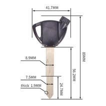 바이크키복사 보조키 열쇠복사 탑케이스 사이드 3Pcs 오토바이 키 스즈키 자석 도난 방지 잠금 장치에 대, 02 1 PCS Red