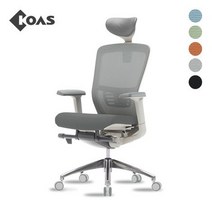 [코아스]에르체 메쉬의자 헤드포함 그레이 외 4색 중 택1 OSCH0800HAA, 등판 그린+좌방석 패브릭