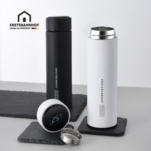 에스테반호프 스마트 온도계 캠핑 텀블러 500ml, 화이트, 상세페이지 참조