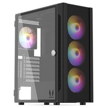 쓰리알시스템 R500 미들타워 PC 케이스 블랙