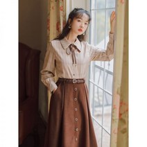 개화기 의상 복고 카라 리본 경성 의복 레트로 80년대 패션