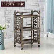 미용실트롤리 틈새수납장 트롤러 서빙카드 이동식카드 왜건 2단 3단미용실 트롤리 및 서랍 보관 선반 이, 03 50x33x86cm   3