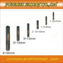엑세스제어카드 125KHZ/134.2KHZ 2.12*12mm/1.25*7mm 마이크로 칩 동물 RFID 태그 EM4305 ISO11784/5 FDX-B, [01] 1.25X7mm, 01 1.25X7mm