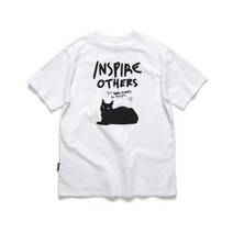 남자 여자 쿨 면 봄 반팔티 티셔츠 앱놀머씽 INSPIRE23 T-SHIRT (WHITE)