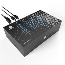 ITikol 906598 전원 USB 허브 20 포트 3.0 5Gbps 동기화 고속 데이터 전송 다중 스플리터 내장 5V 40A 어댑터 휴대폰 MB 노트북 태블릿 PC용 팬 장착