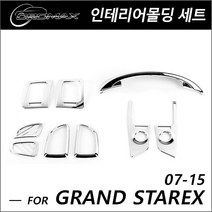 그랜드스타렉스 2007-2015 크롬 인테리어 몰딩 세트