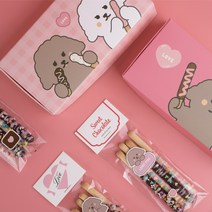 KCE 모카몽 오리지널 빼빼로 만들기 초콜릿 선물 DIY 발렌타인 빼빼로데이 세트 재료, 모카몽 핑크막대과자 만들기